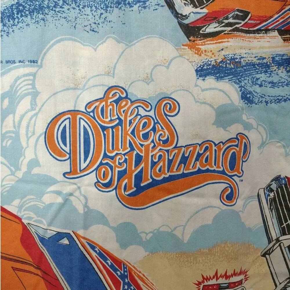 Dukes of Hazards Twin Flat Sheet 1982